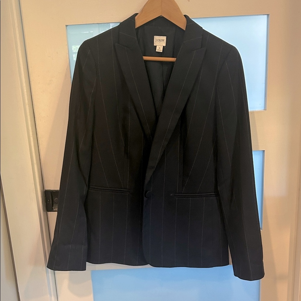 J. Crew Navy Pinstripe Women’s Blazer
